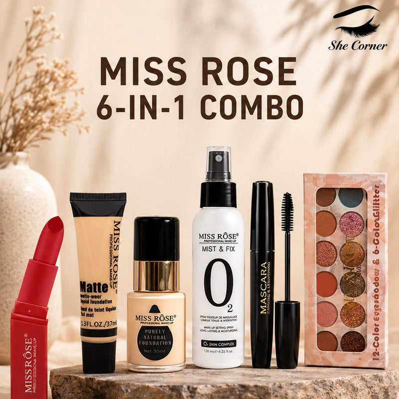 Miss Rose 6-in-1 Complete Makeup Combo Deal