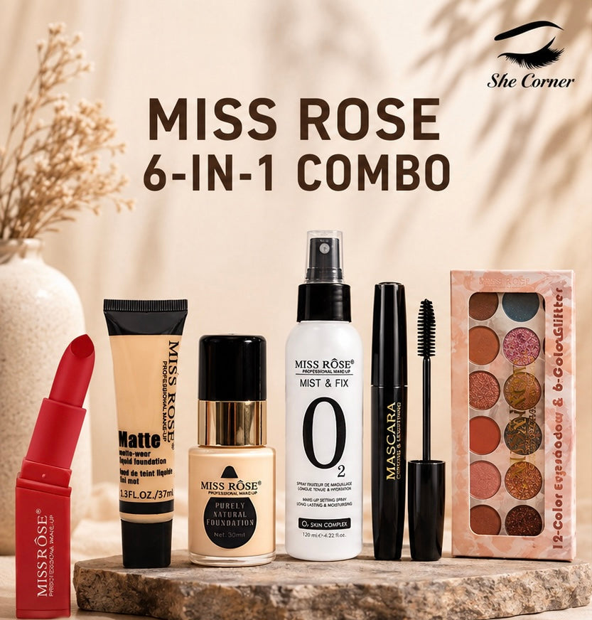 Miss Rose 6-in-1 Makeup Combo