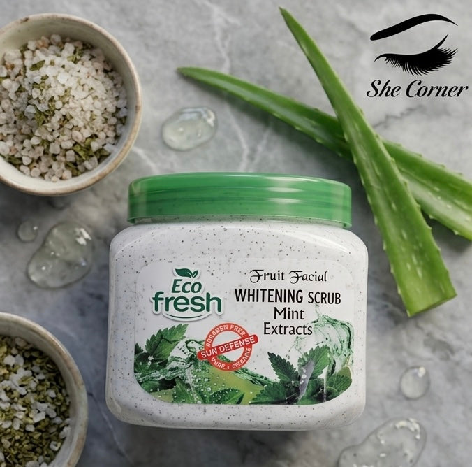 Eco Fresh Whitening Mint Face & Body Scrub 350ml