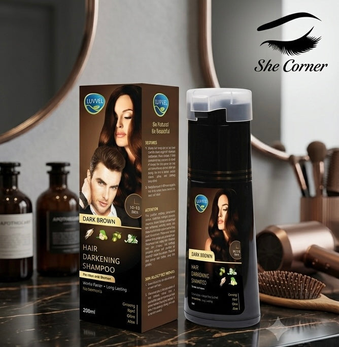Luvvel Shampoo Hair Colour Black&Brown