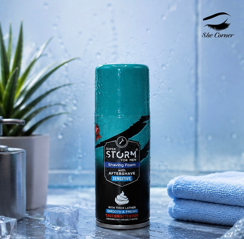 Super Storm Sensitive Shaving Foam 200ml