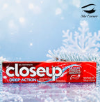 Closeup Red Hot Toothpaste