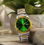 Quard Green Dial Two-Tone Men’s Watch
