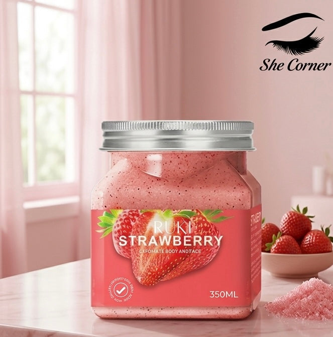Ruki Strawberry Face & Body Scrub 350ml