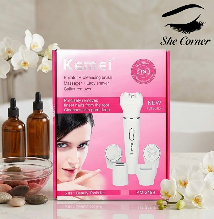 Kemei 5 in 1 Epilator KM 2199