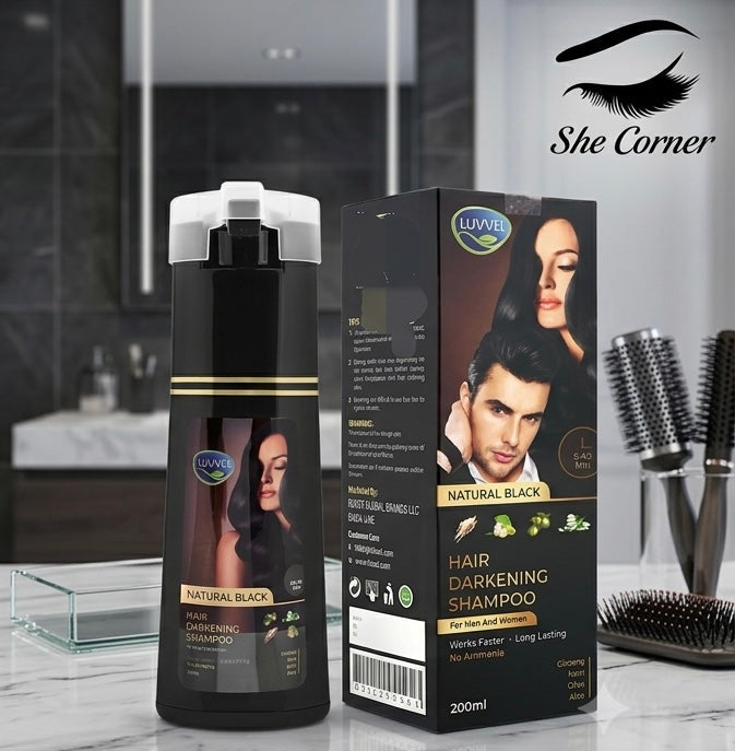 Luvvel Shampoo Hair Colour Black&Brown