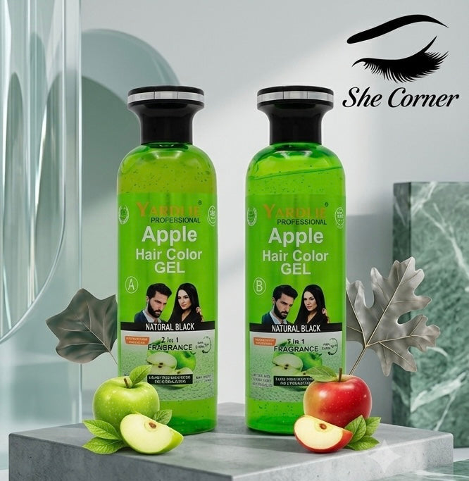 Yardlie Apple No Ammonia Shampoo Hair Colour Black&Brown