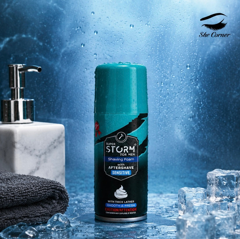 Super Storm Sensitive Shaving Foam 200ml