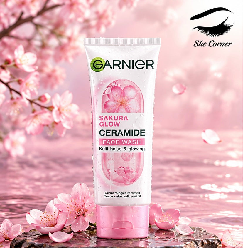 Garnier Sakura Glow Glowing Face Wash