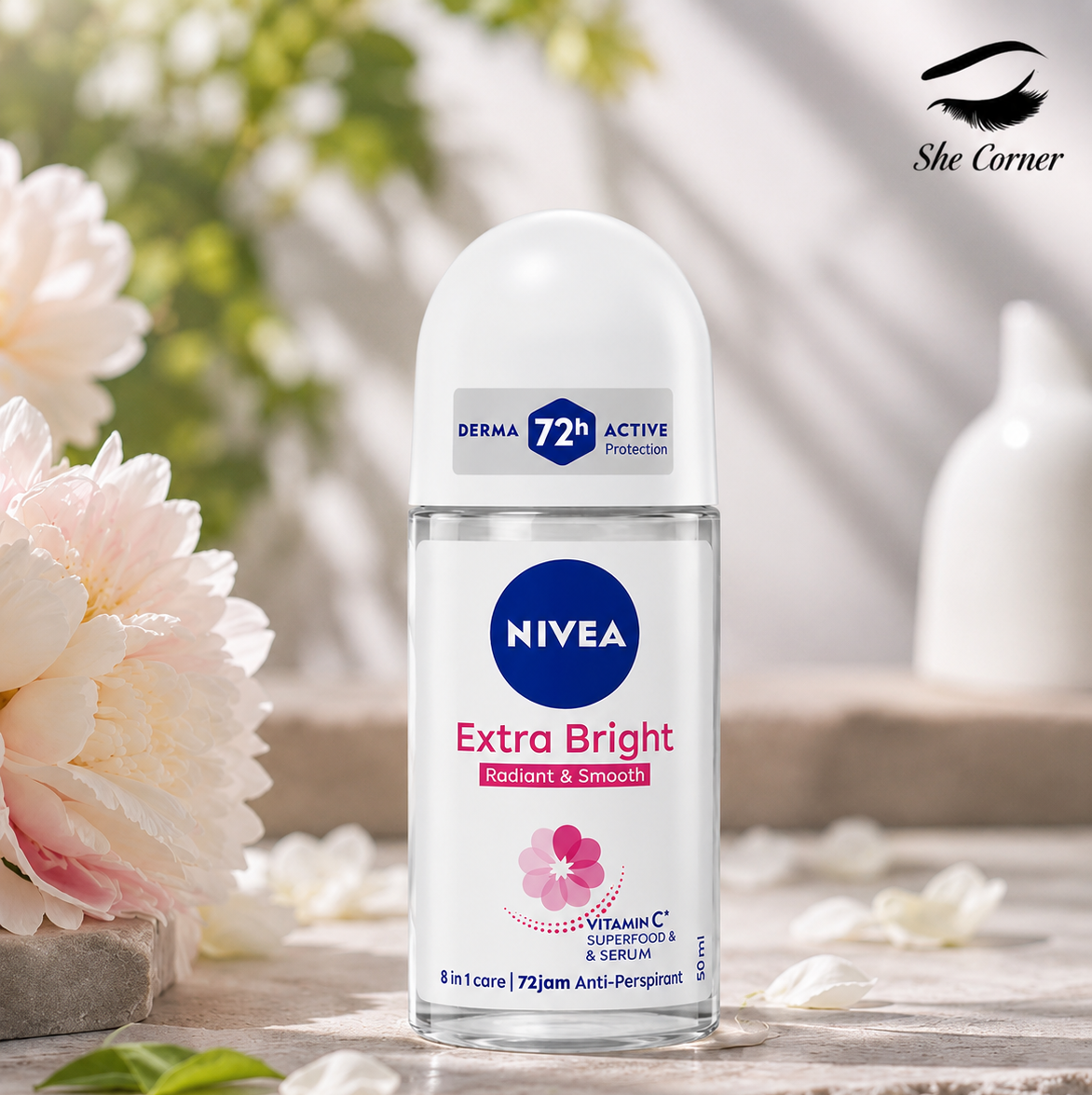 Nivea Extra Bright Radiant Roll-On Deodorant