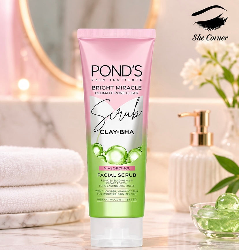 Pond’s Bright Miracle Ultimate Pore Clear CLAY-BHA Facial Scrub