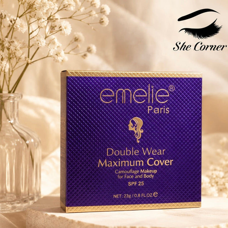 Emelie Paris Double Wear Maximum Cover Face Powder