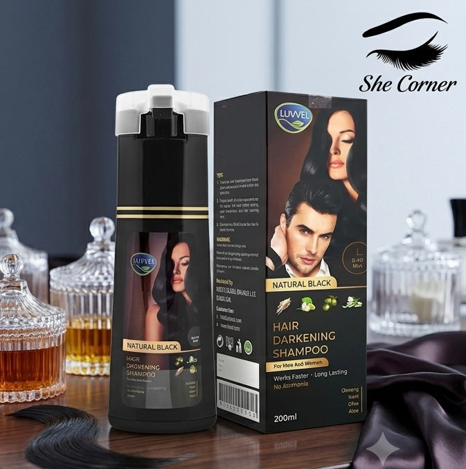 Luvvel Shampoo Hair Colour Black&Brown