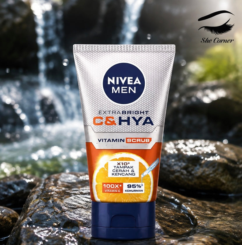 NIVEA Extra Bright C & HYA Vitamin Scrub Face Wash