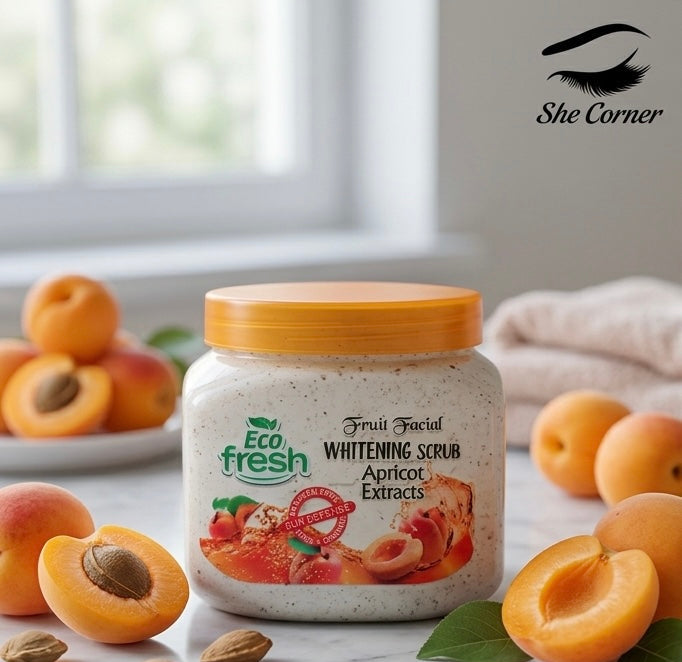 Eco Fresh Whitening Apricot Face & Body Scrub 350ml