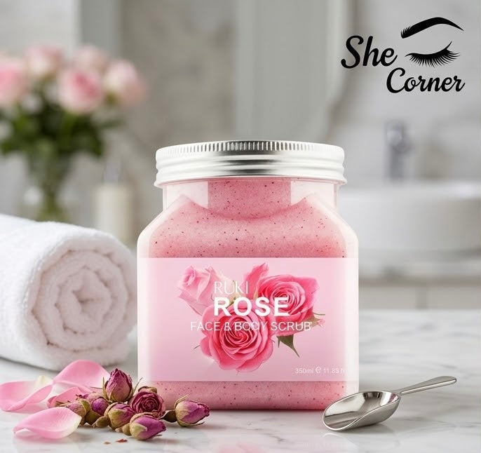 Ruki Rose Face & Body Scrub 350ml