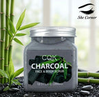CQK Charcoal Face & Body Scrub 350ml