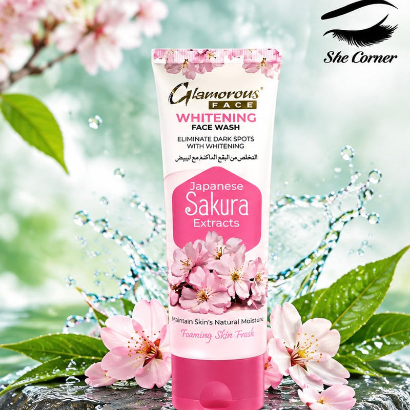 Glamorous Whitening Face Wash – Japanese Sakura Extracts