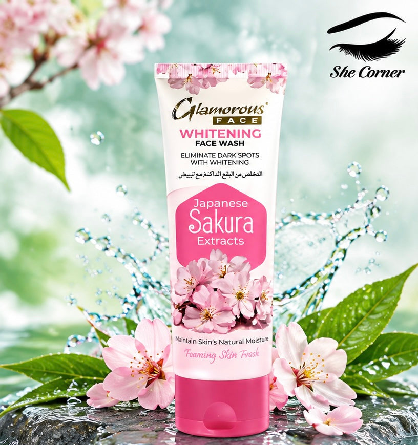 Glamorous Whitening Face Wash – Japanese Sakura Extracts