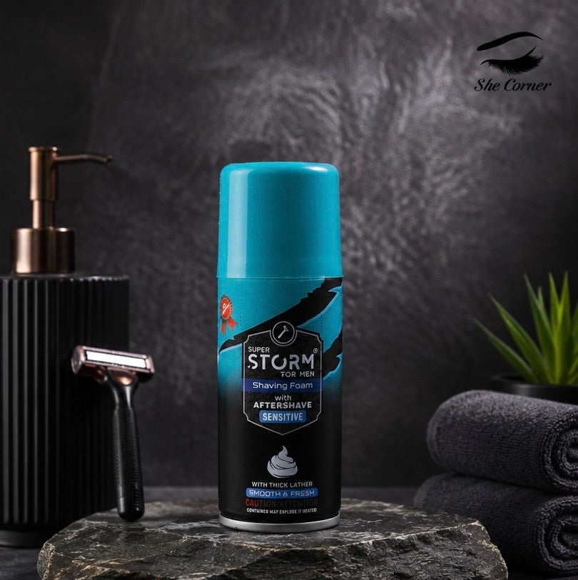 Super Storm Sensitive Shaving Foam 200ml
