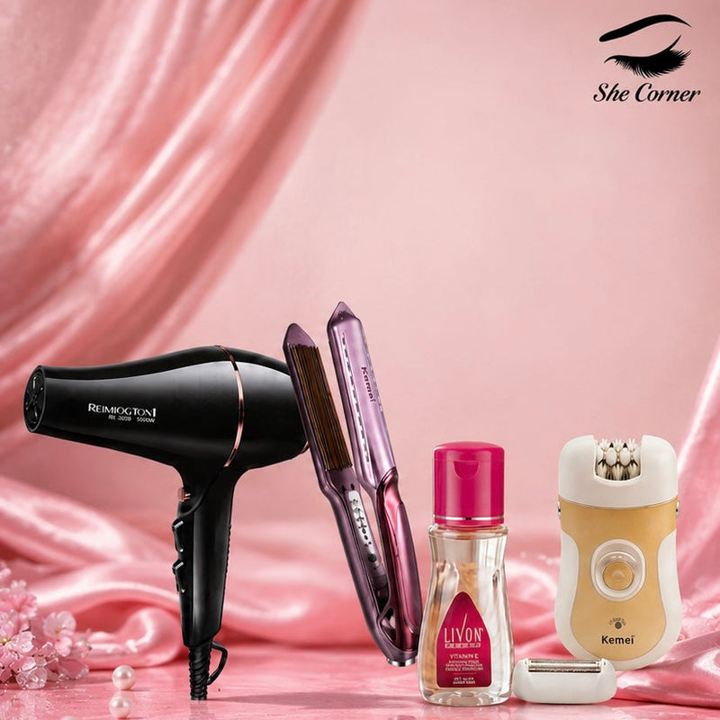 Complete Hair Care & Styling 4-Piece Bundle
