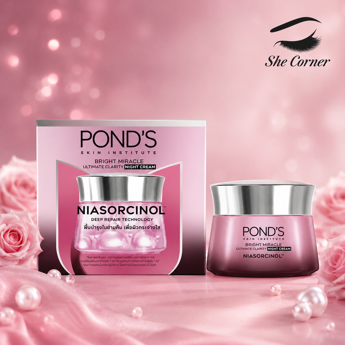 Pond's Bright Miracle Niasorcinol Night Cream