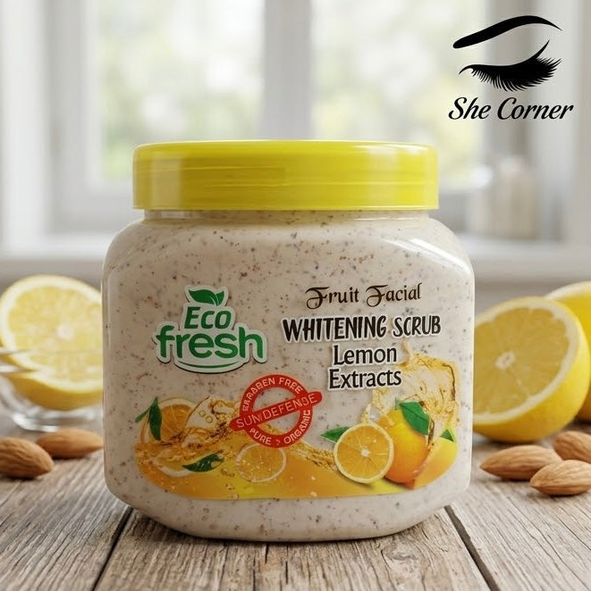 Eco Fresh Whitening Lemon Face & Body Scrub 350ml