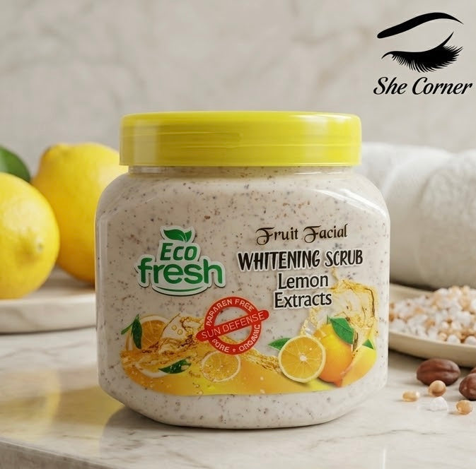 Eco Fresh Whitening Lemon Face & Body Scrub 350ml