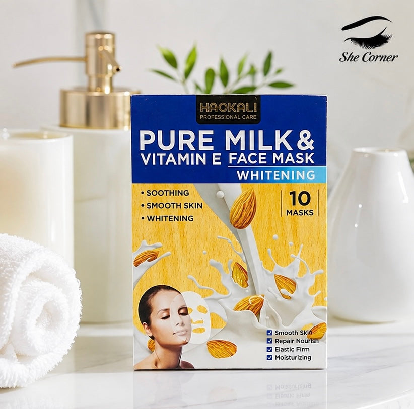 Hoakali Pure Milk & Vitamin E Face Sheet Mask PC10