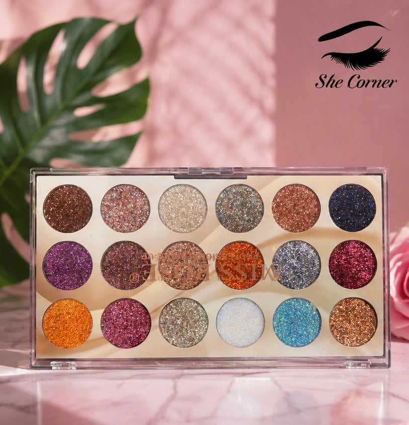 Miss Rose 18 Color Glitter Makeup Kit