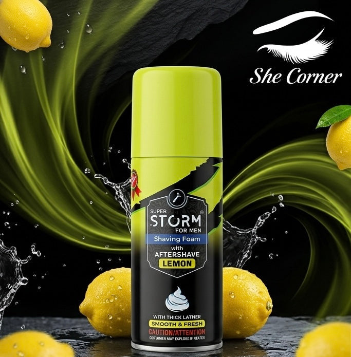 Super Storm Lemon Shaving Foam 200ml
