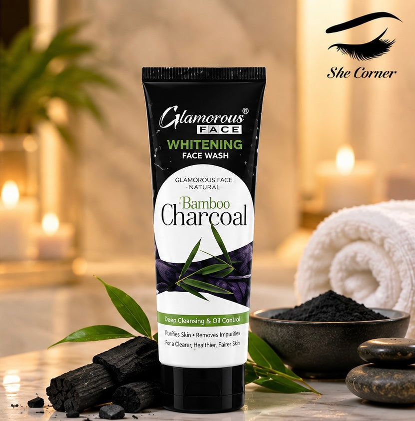 Glamorous Whitening Face Wash – Bamboo Charcoal