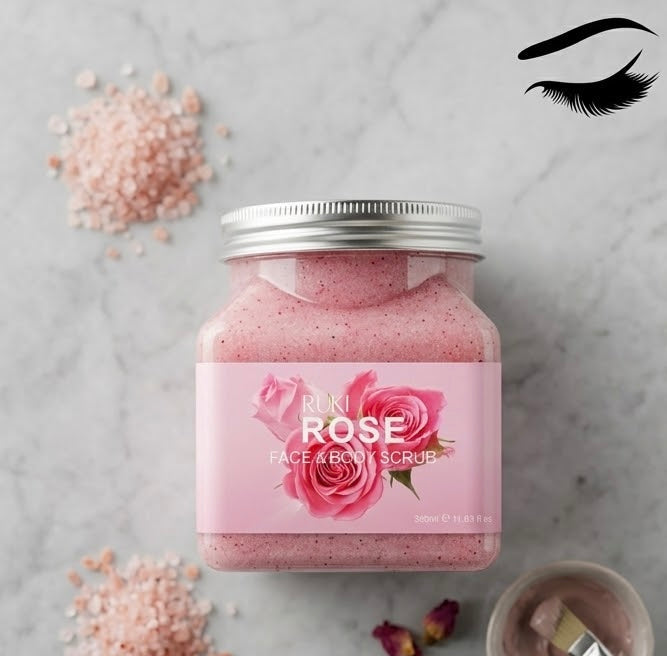 Ruki Rose Face & Body Scrub 350ml