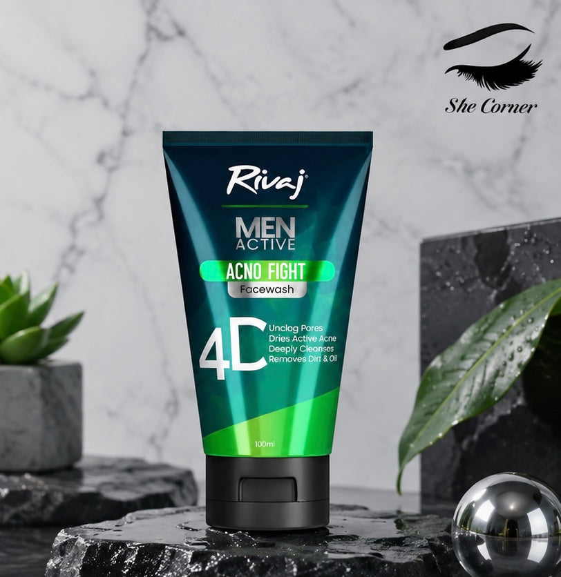 Rivaj Men Active Acno Fight 4D Face Wash