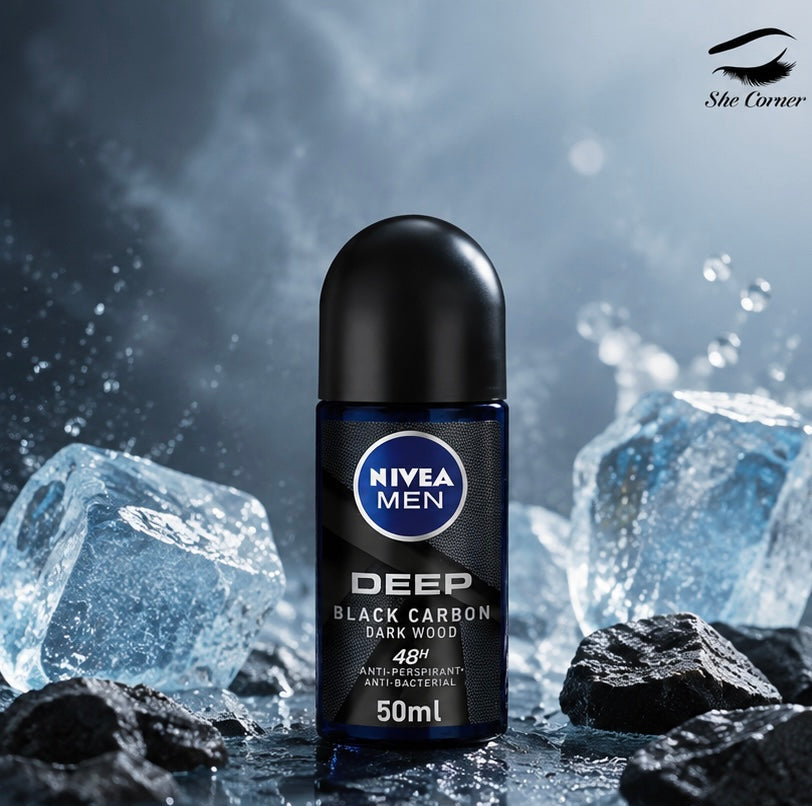 Nivea Men Deep Black Carbon Roll-On Deodorant