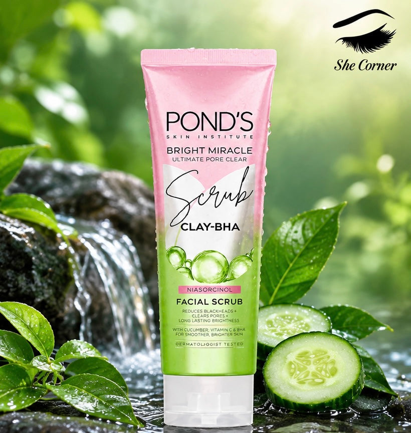 Pond’s Bright Miracle Ultimate Pore Clear CLAY-BHA Facial Scrub