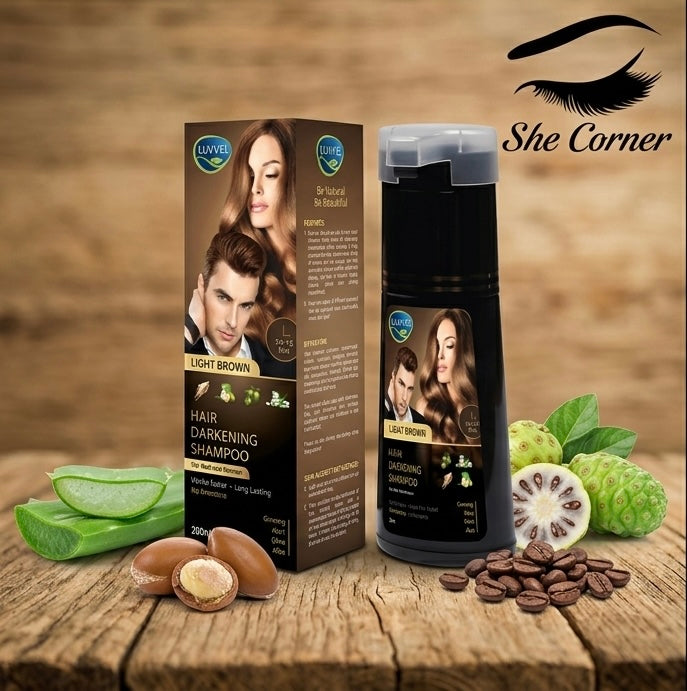 Luvvel Shampoo Hair Colour Black&Brown