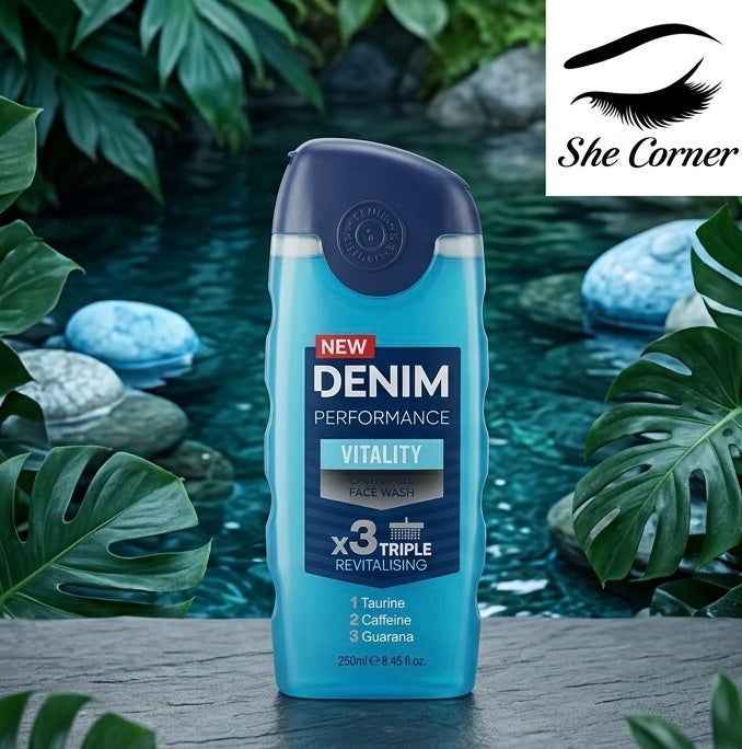 Denim Vitality Body and Face Wash 250 ml