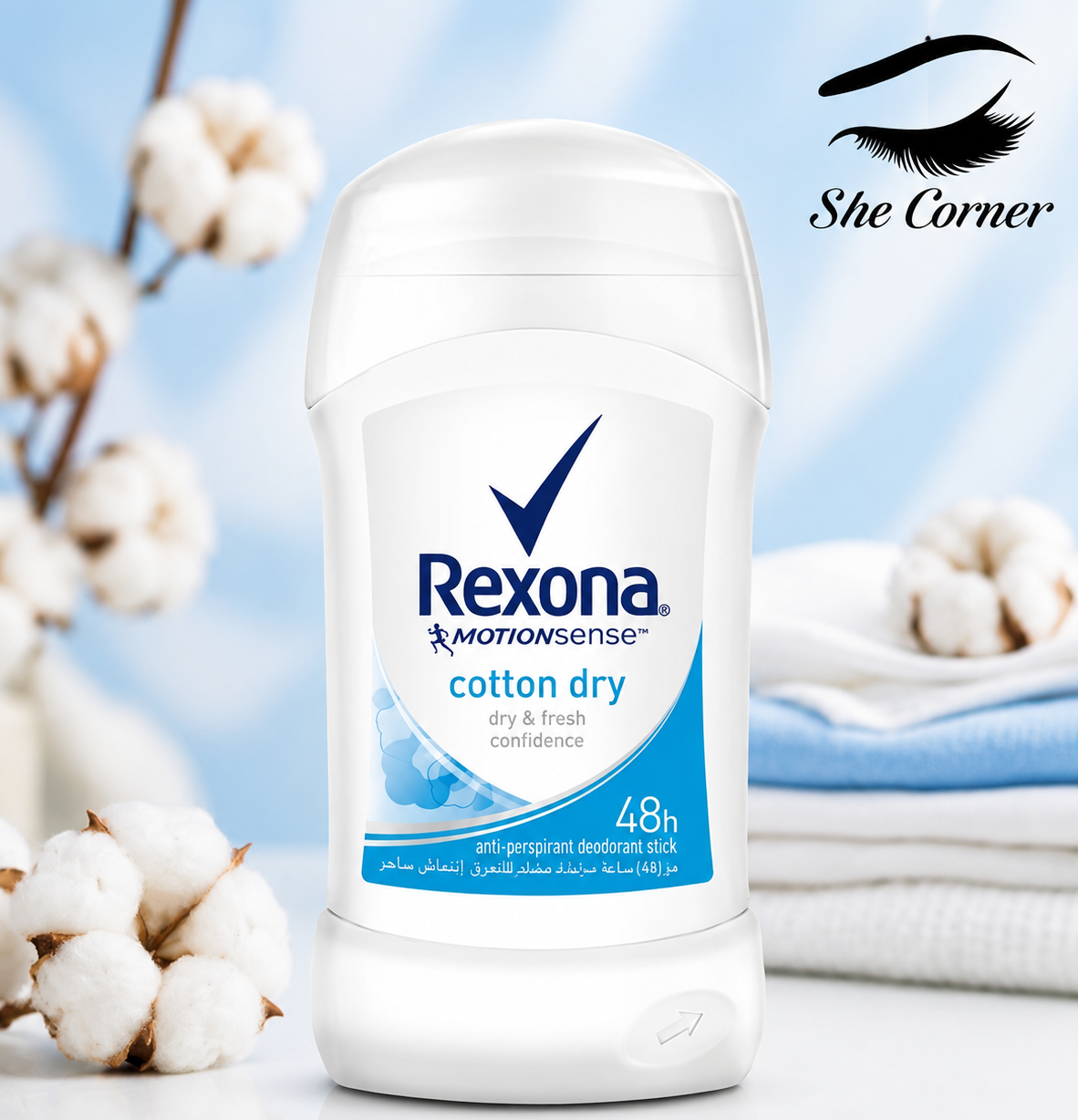 Rexona Cotton Dry Roll-On Deodorant