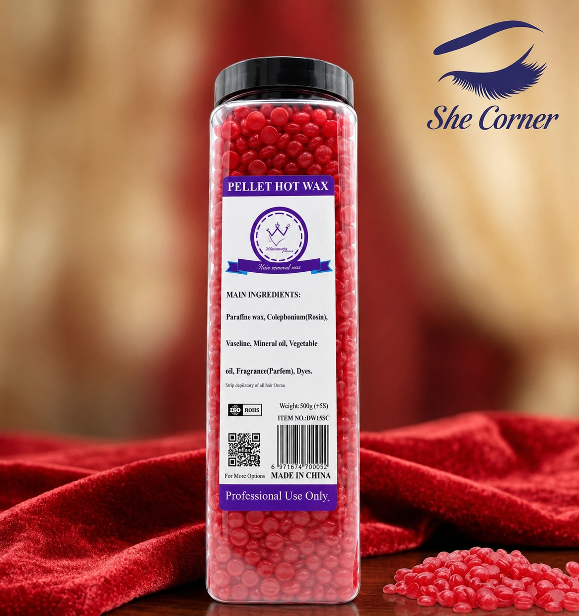 Wax Bean Pellet Hot Wax Pomegranate