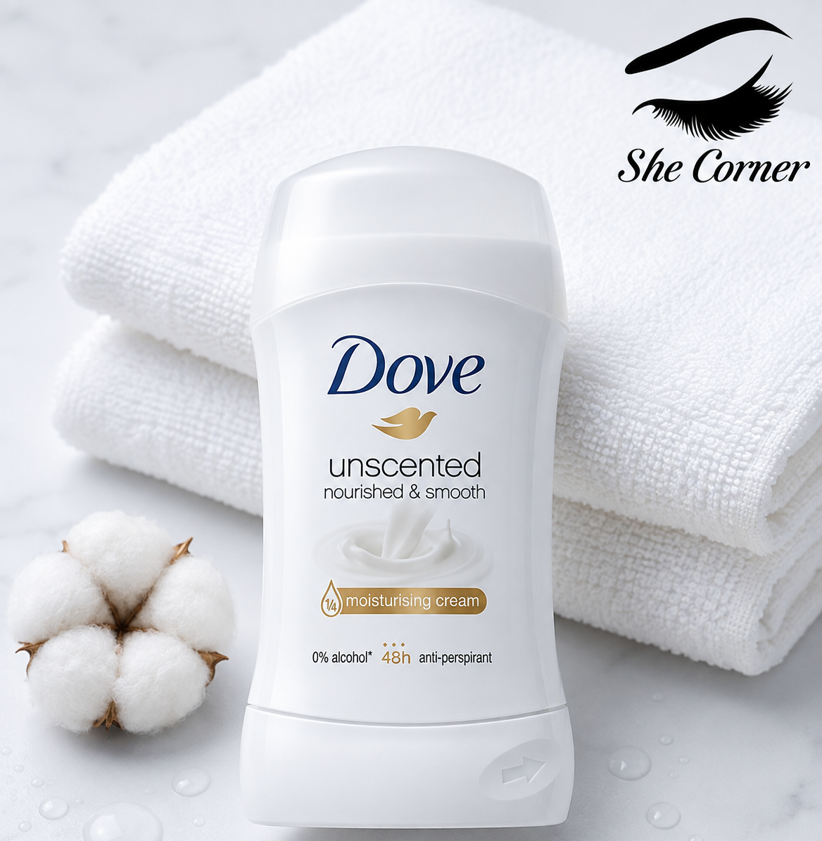 Dove Unscented Roll-On Deodorant