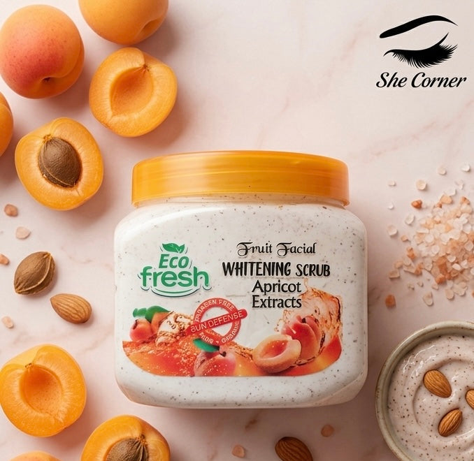 Eco Fresh Whitening Apricot Face & Body Scrub 350ml