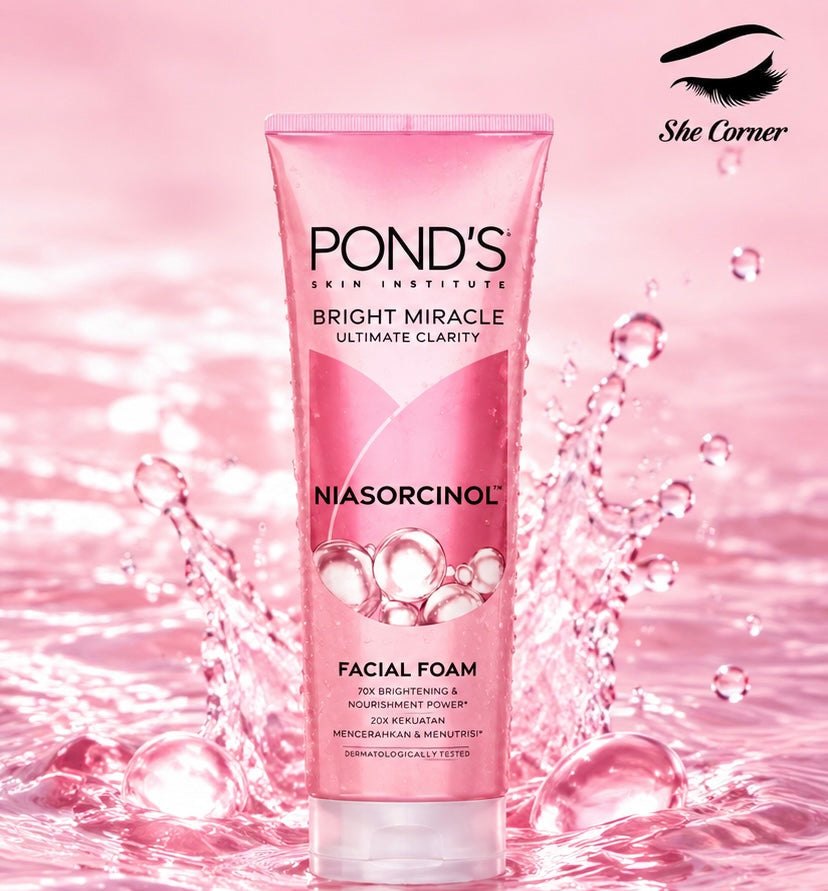Pond’s Bright Miracle Ultimate Clarity NIASORCINOL Facial Foam