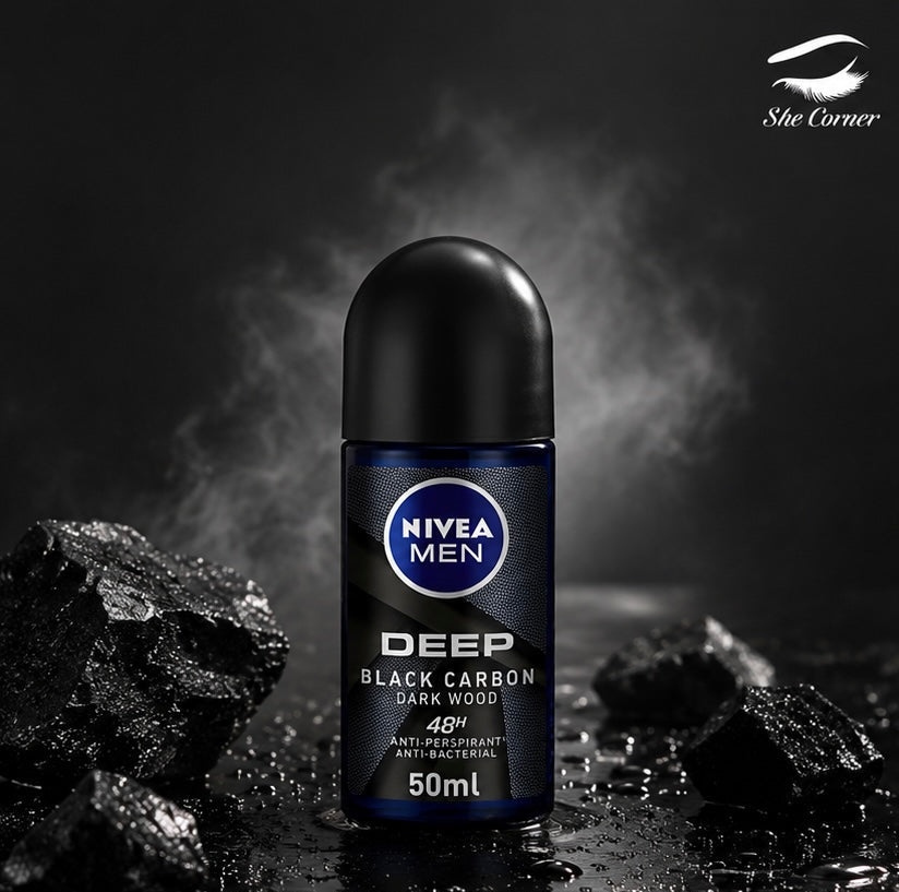 Nivea Men Deep Black Carbon Roll-On Deodorant