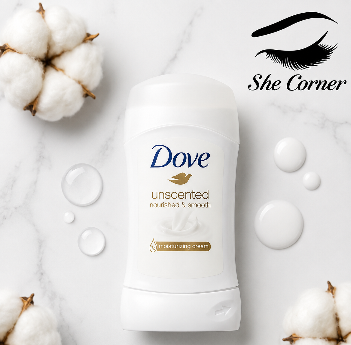 Dove Unscented Roll-On Deodorant