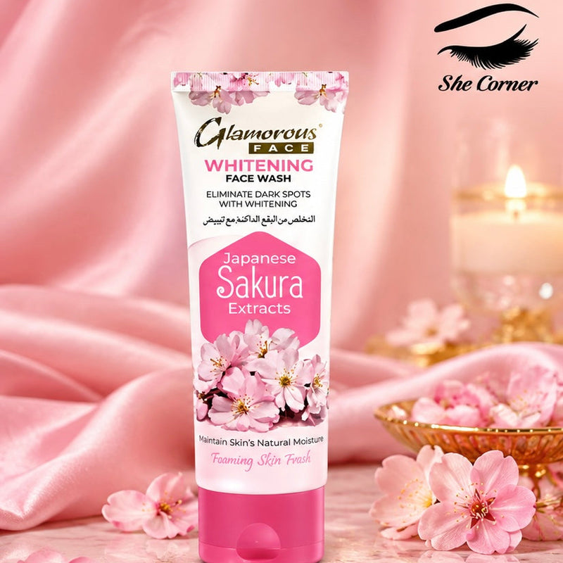 Glamorous Whitening Face Wash – Japanese Sakura Extracts