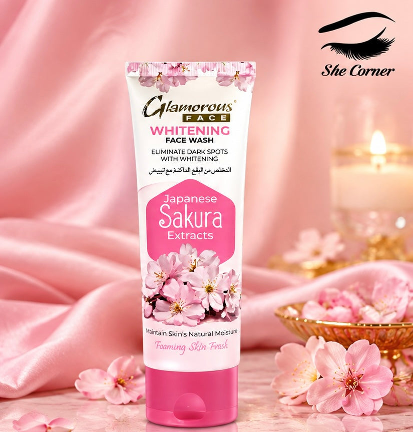 Glamorous Whitening Face Wash – Japanese Sakura Extracts