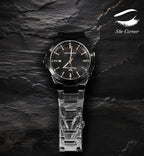 Success Way Classic Men’s Full Black Stainless Steel Quartz Day-Date Watch