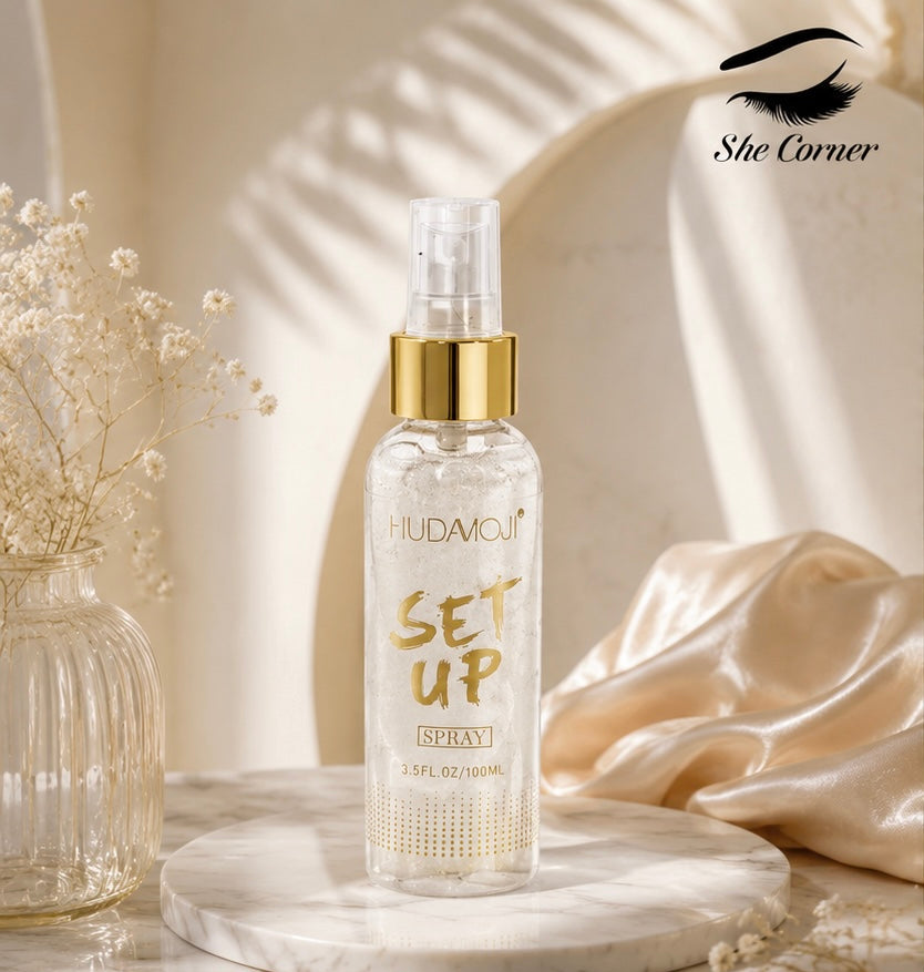 HudaVioji Shine Highlighter Spray Silver