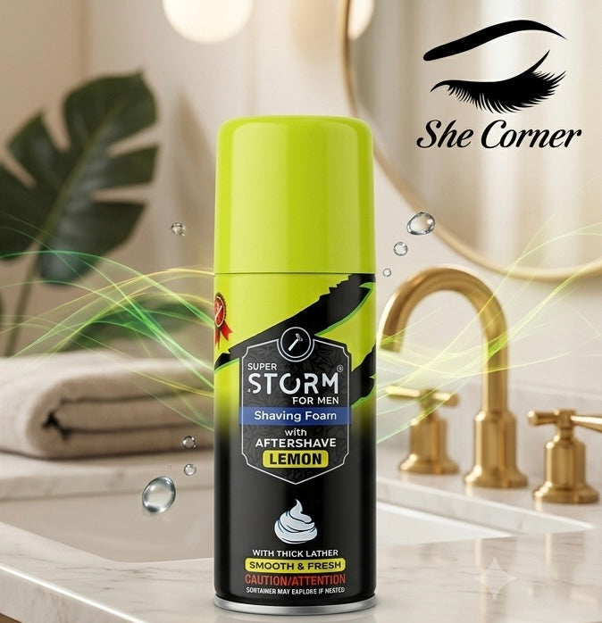 Super Storm Lemon Shaving Foam 200ml